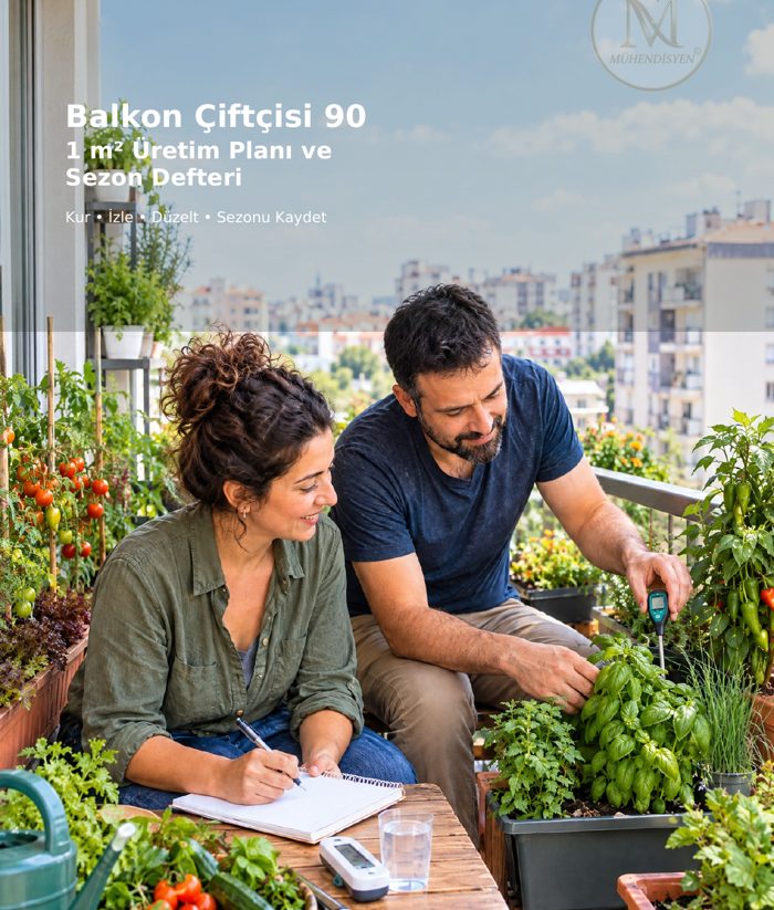 Balkon Çiftçisi 90 kitap kapağı